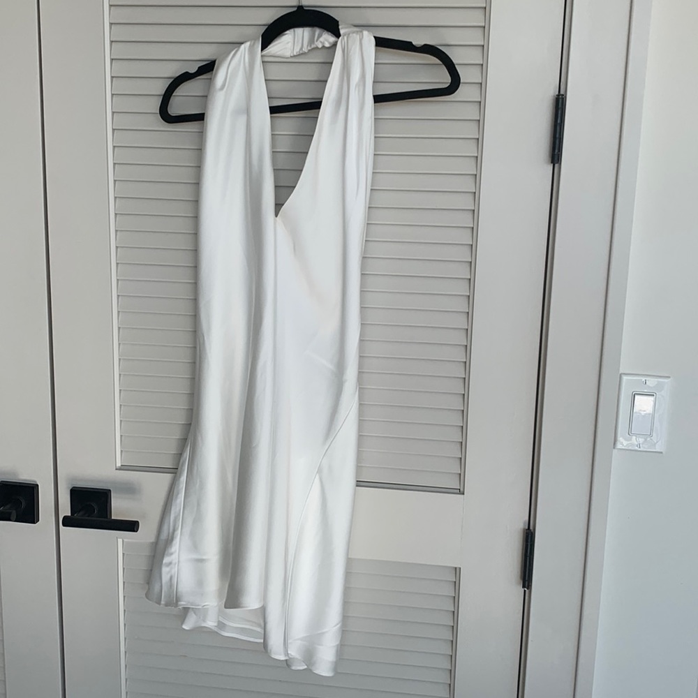 NWT Show Me Your MuMu white Jasmine halter dress - perfect for bridal occasions